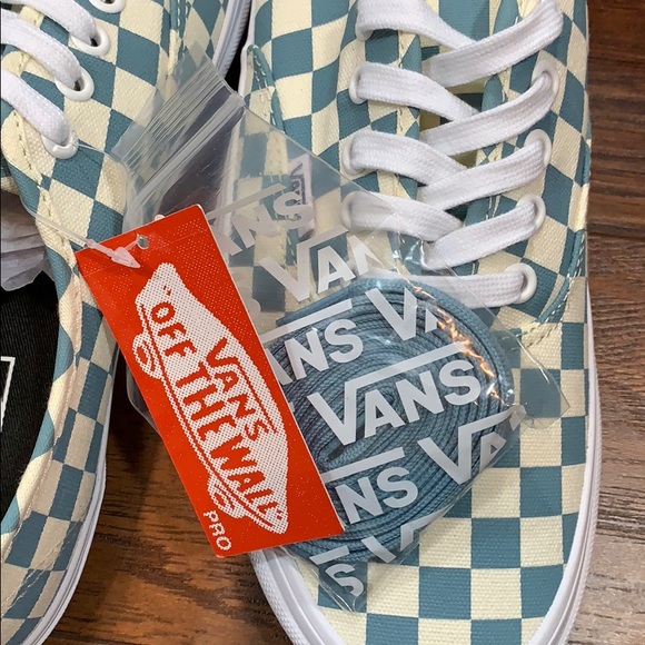 VANS AUTHENTIC PRO CHECKERBOARD Smoke Blue - Picture 14 of 16